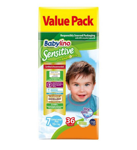 BABYLINO ΠΑΝΑ VALUE SENSITIVE No 7 - (15kg + ) (36τεμ.)