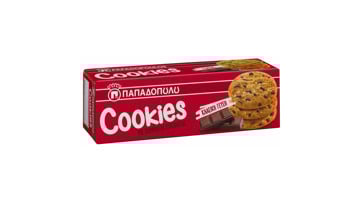 ΠΑΠΑΔΟΠΟΥΛΟΥ COOKIES 180gr. - (ΚΟΜΜΑΤΙΑ ΣΟΚΟΛΑΤΑΣ)