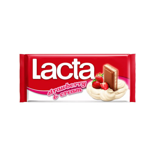 LACTA ΣΟΚΟΛΑΤΑ 100gr. - (ΚΡΕΜΑ ΦΡΑΟΥΛΑ)