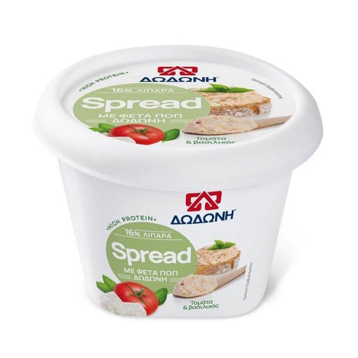 ΔΩΔΩΝΗ SPREAD ΤΟΜΑΤΑ ΒΑΣΙΛΙΚΟ  ΜΕ ΦΕΤΑ ΠΟΠ 200gr