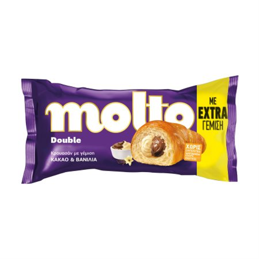 MOLTO DOUBLE ΚΡΟΥΑΣΑΝ 98gr. - (ΚΑΚΑΟ-ΒΑΝΙΛΙΑ)