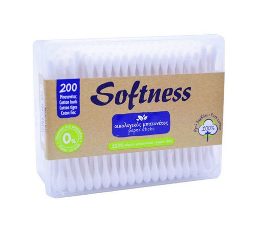 SOFTNESS ΩΤΟΚΑΘΑΡΙΣΤΕΣ 200ΤΜΧ - (KAΣETINA) (PAPER STICK)