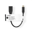 ΚΑΛΩΔΙΟ OTG, USB 3.2 GEN 1x1 TYPE-C - USB A 0.2m NEDIS CCGT61710BK02