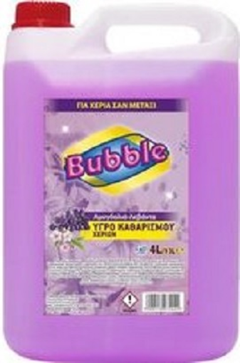 BUBBLE ΥΓΡΟ ΧΕΡΙΩΝ 4 lit - (ΑΜΥΓΔΑΛΙΑ-ΛΕΒΑΝΤΑ)