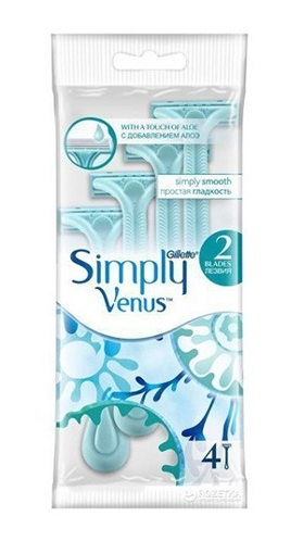 GILLETTE ΞΥΡΑΦΑΚΙΑ SIMPLY VENUS (4τεμ.) - (ALOE VERA) (2DISPLAY RAZOR)