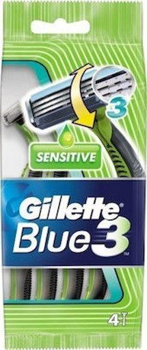 GILLETTE ΞΥΡΑΦΑΚΙΑ BLUE 3 SENSITIVE - (4+1 ΔΩΡΟ)