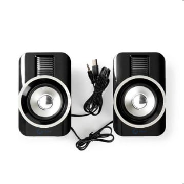 RGB ΣΤΕΡΕΟΦΩΝΙΚΑ ΗΧΕΙΑ GAMING 2.0 10W NEDIS GSPR20020BK