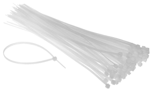 EUROLAMP ΔΕΜΑΤΙΚΑ TIRE UPS ΛΕΥΚΑ 250x3,6 (100τεμ)