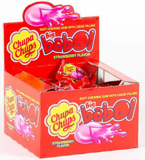 CHUPA CHUPS BIG BABOL STRAWBERRY 60τεμ. - (1521703)