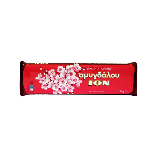 ΙΟΝ ΣΟΚΟΛΑΤΑ ΓΑΛΑΚΤΟΣ ΑΜΥΓΔΑΛΟΥ 270gr. - (No 1215)