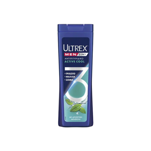 ULTREX ΣΑΜΠΟΥΑΝ  ACTIVE  COOL 3IN1 360ml