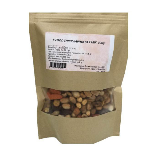 K FOOD ΞΗΡΟΙ ΚΑΡΠΟΙ BAR MIX  300g