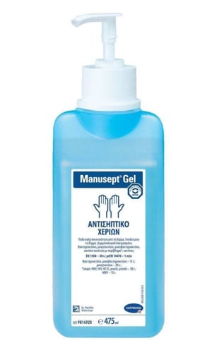 MANUSEPT GEL ΑΝΤΙΣΗΠΤΙΚΟ ΧΕΡΙΩΝ 475ml - (ΜΕ ΑΝΤΛΙΑ)