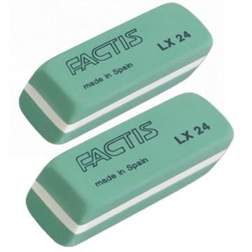 FACTIS ΓΟΜΑ ΠΡΑΣΙΝΗ Lx24 (2τεμ.) (66104)