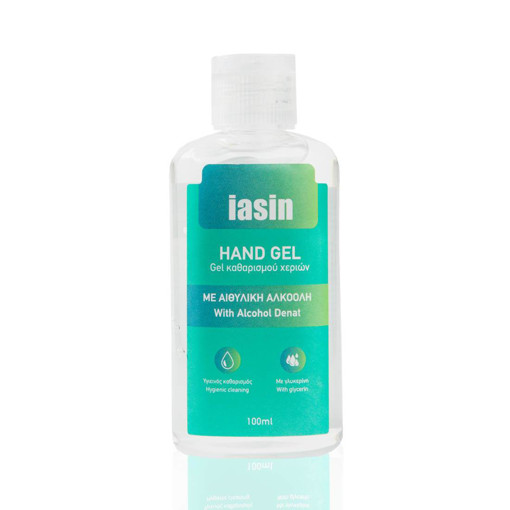 GEL ΚΑΘΑΡΙΣΜΟΥ ΧΕΡΙΩΝ IASIN  100ml 70% ALC-ΠΡΑΣΙΝΟ