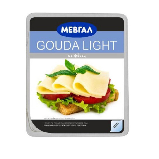 ΜΕΒΓΑΛ GOUDA LIGHT ΣΕ ΦΕΤΕΣ 180gr