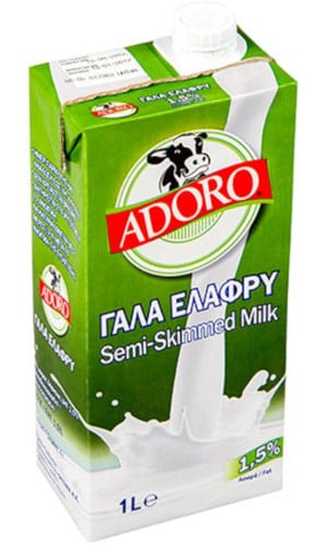 ADORO LIGHT ΓΑΛΑ 1lt (1,5%) - (ΧΑΡΤΙΝΟ)