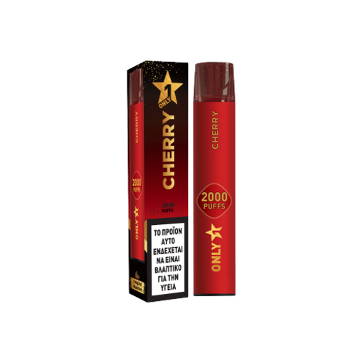 ONLY 1 (CHERRY) 0% ΝΙΚΟΤΙΝΗ 2000 PUFFS 4.5ml