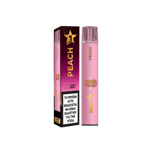 ONLY 1 (PEACH) 0% ΝΙΚΟΤΙΝΗ 2000 PUFFS 4.5ml