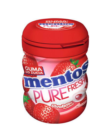 MENTOS PURE FRESH MEDIUM BOTTLE STRAWBERRY 60g