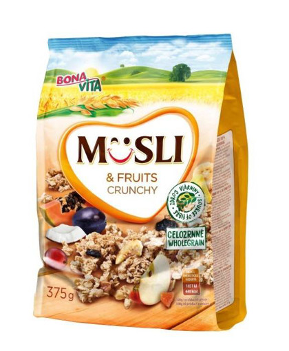 BONA VITA CRUNCHY MUSLI 375gr. - (ΑΠΟΞΗΡΑΜΕΝΑ ΦΡΟΥΤΑ)