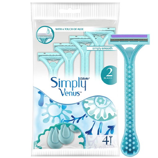 GILLETTE ΞΥΡΑΦΑΚΙΑ SIMPLY VENUS (4τεμ.) - (2DISPLAY RAZOR)