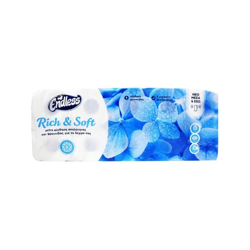 ENDLESS ΡΟΛΟ ΥΓΕΙΑΣ RICH & SOFT 3ply (95gr. x 10 ΡΟΛΛA DECOR)