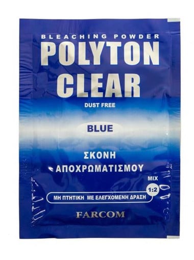 FARCOM ΣΚΟΝΗ ΑΠΟΧΡΩΜΑΤΙΣΜΟΥ POLYTON CLEAR 15gr. - (ΝΤΕΚΑΠΑΖ)