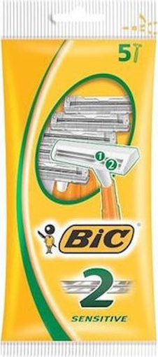 BIC SENSITIVE 2 ΛΕΠΙΔΕΣ 5τεμ. (ΠΡΑΣΙΝΟ) - (TWIN EASY)