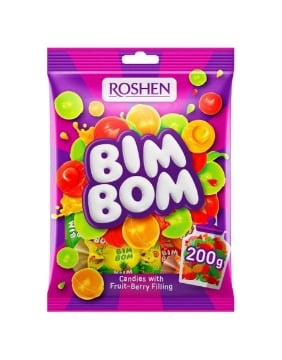 ROSHEN BIM BOM ΚΑΡΑΜΕΛΕΣ ΓΕΜΙΣΤΕΣ 200gr. - (ΜΕ ΦΡΟΥΤΑ)