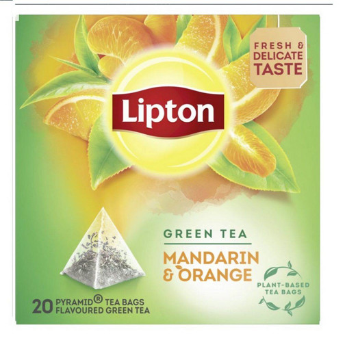 LIPTON ΠΡΑΣΙΝΟ ΜΑΝΤΑΡΙΝΙ ΠΟΡΤΟΚΑΛΙ 20Χ1.8g