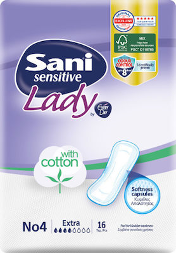 SANI LADY N.4 SENSITIVE EXTRA 16τεμ.
