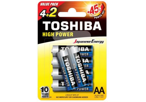 TOSHIBA ΜΠΑΤΑΡΙΑ AA (4+2τεμ. ΔΩΡΟ)- (ΜΕ ΦΟΡΟ 0,02€)