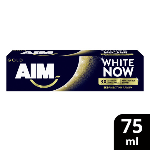 AIM ΟΔΟΝΤΟΚΡΕΜΑ WHITE NOW GOLD 75ml