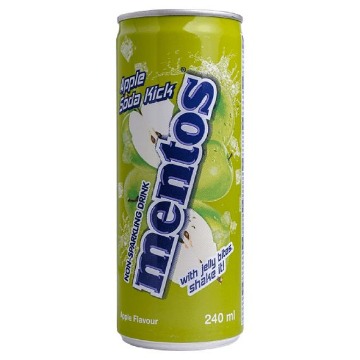 MENTOS NON SPARKLING DRINK 240ml - (APPLE SODA KICK)