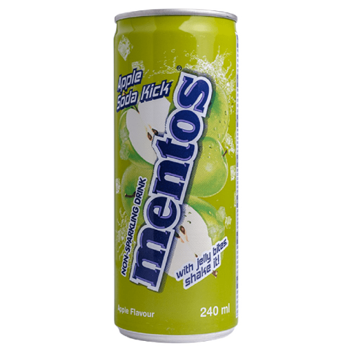 MENTOS NON SPARKLING DRINK 240ml - (APPLE SODA KICK)