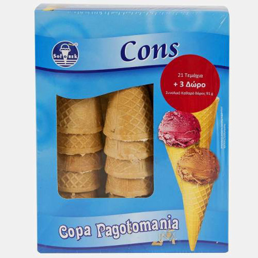 PAGOTOMANIA ΚΩΝΟΣ ΠΑΓΩΤΟΥ 91gr. (21+3 τεμ.)
