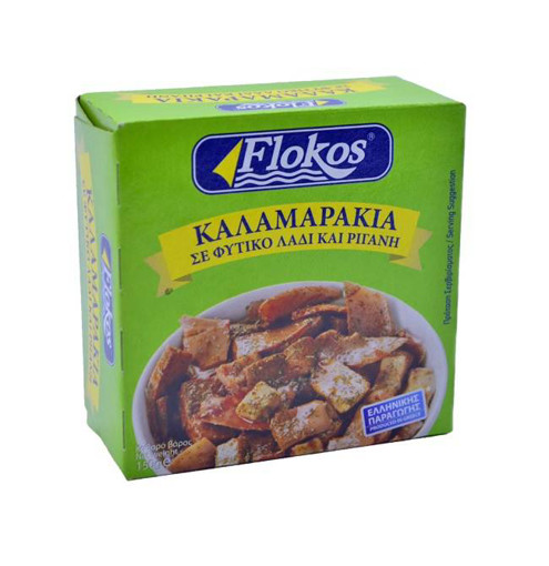 FLOKOS ΚΑΛΑΜΑΡΙ 150gr. - (ΣΕ ΦΥΤΙΚΟ ΛΑΔΙ ΚΑΙ ΡΙΓΑΝΗ)