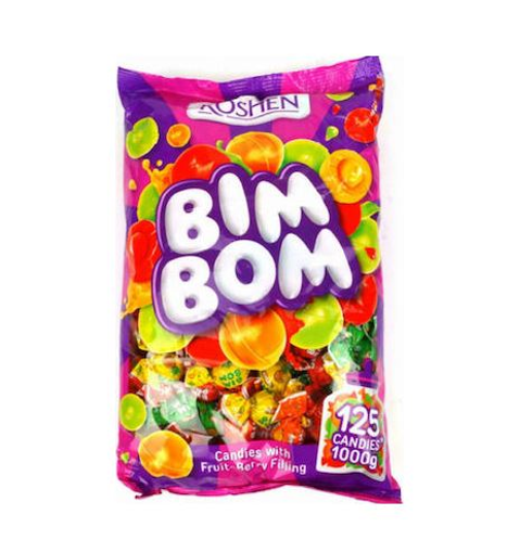 ROSHEN BIM BOM ΚΑΡΑΜΕΛΕΣ ΓΕΜΙΣΤΕΣ 1kg - (ΜΕ ΦΡΟΥΤΑ)