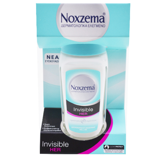 NOXZEMA ROLL-ΟΝ (INVISIBLE HER) 50ml - (ΓΥΑΛΙΝΟ)