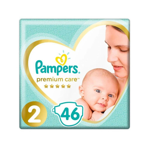 PAMPERS PREMIUM CARE Νο 2 (46τεμ.) - (4-8kg)