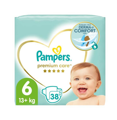 PAMPERS PREMIUM CARE Νο 6 (38τεμ.)