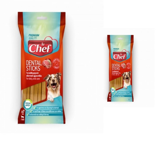 LE CHEF DENTAL STICKS ΣΚΥΛΟΥ 110gr +45gr. (1+1 ΔΩΡΟ)