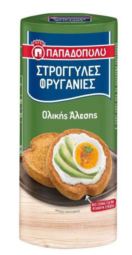 ΠΑΠΑΔΟΠΟΥΛΟΥ ΦΡΥΓΑΝΙΑ ΣΤΡΟΓΓΥΛΗ 140gr. - (ΟΛΙΚΗΣ ΑΛΕΣΗΣ)