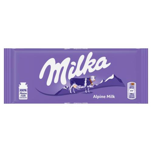 MILKA ALPINE MILK TABLET 100gr.