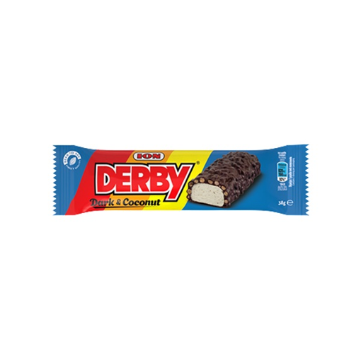 DERBY DARK CHOCOLATE WITH CRISP RICE AND COCONUT FILLING 38gr