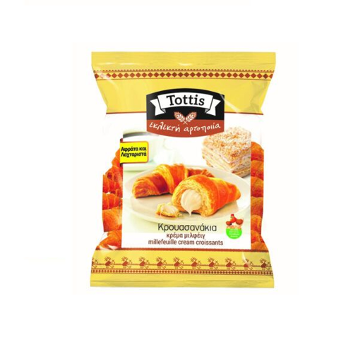 TOTTIS FINE BAKERY ΚΡΟΥΑΣΑΝΑΚΙΑ ΜΙΛΦEΙΓ 130gr