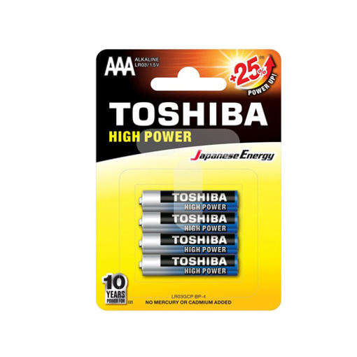 TOSHIBA ΑΛΚΑΛIKH AAA (4τεμ.) - (ΜΕ ΦΟΡΟ 0,08€)