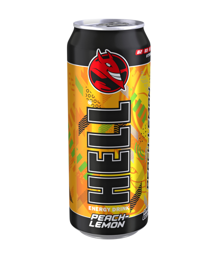 HELL ENERGY DRINK 500ml - (PEACH LEMON)