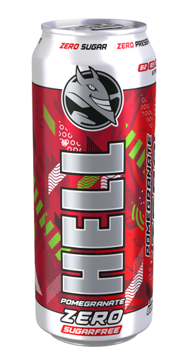 HELL ENERGY DRINK 500ml - (ZERO/POMEGRANATE)